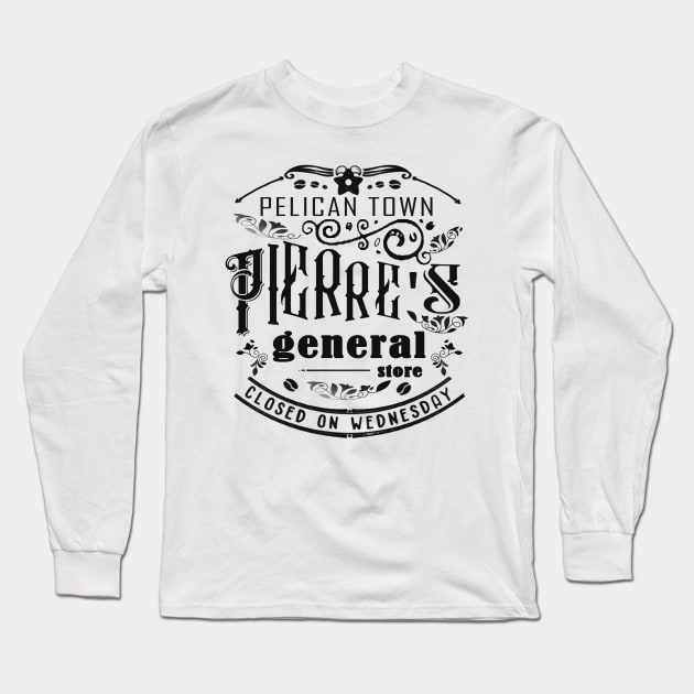 Stardew Valley Pierre's General Store Shirt Long Sleeve T-Shirt by Omarzone